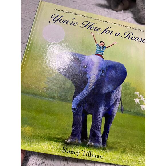 Kohl's Cares You're Here for a Reason Plush Elephant and Book by Nancy Tillman - Picture 9 of 12